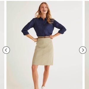 Boden daisy chino skirt